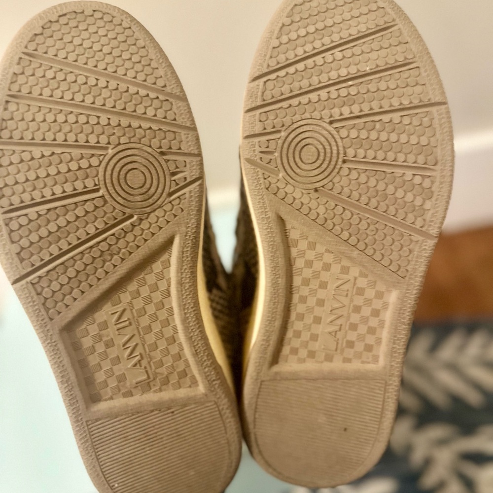 Lanvin Curb Sneakers 'Beige Python' Lightly Worn - image 5